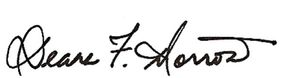 Deana F. Morrow signature